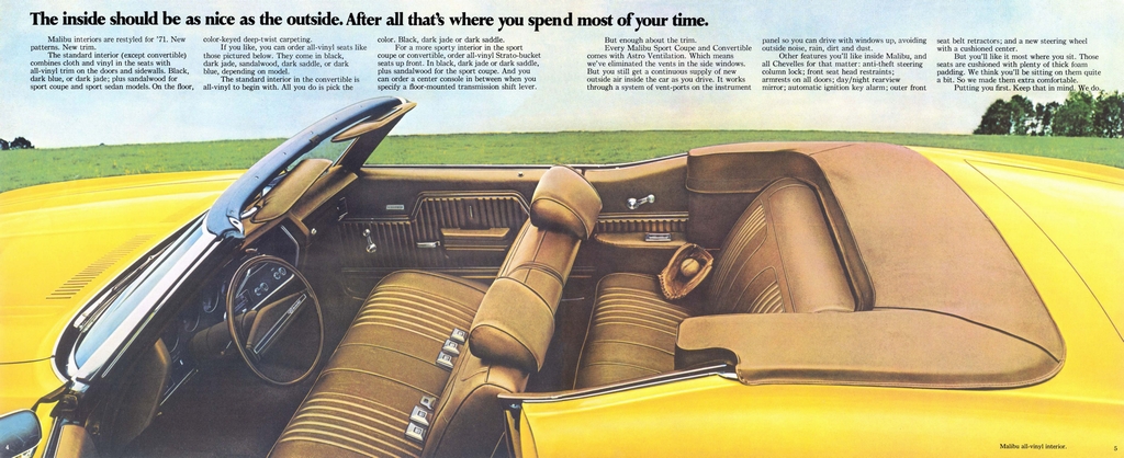 1971 Chev Chevelle Brochure Page 3
